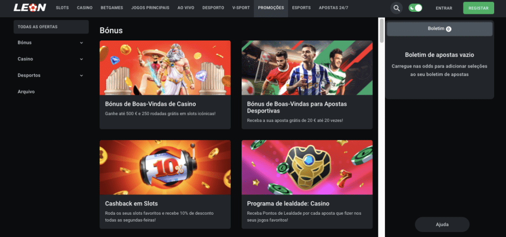 leon online casino bonus
